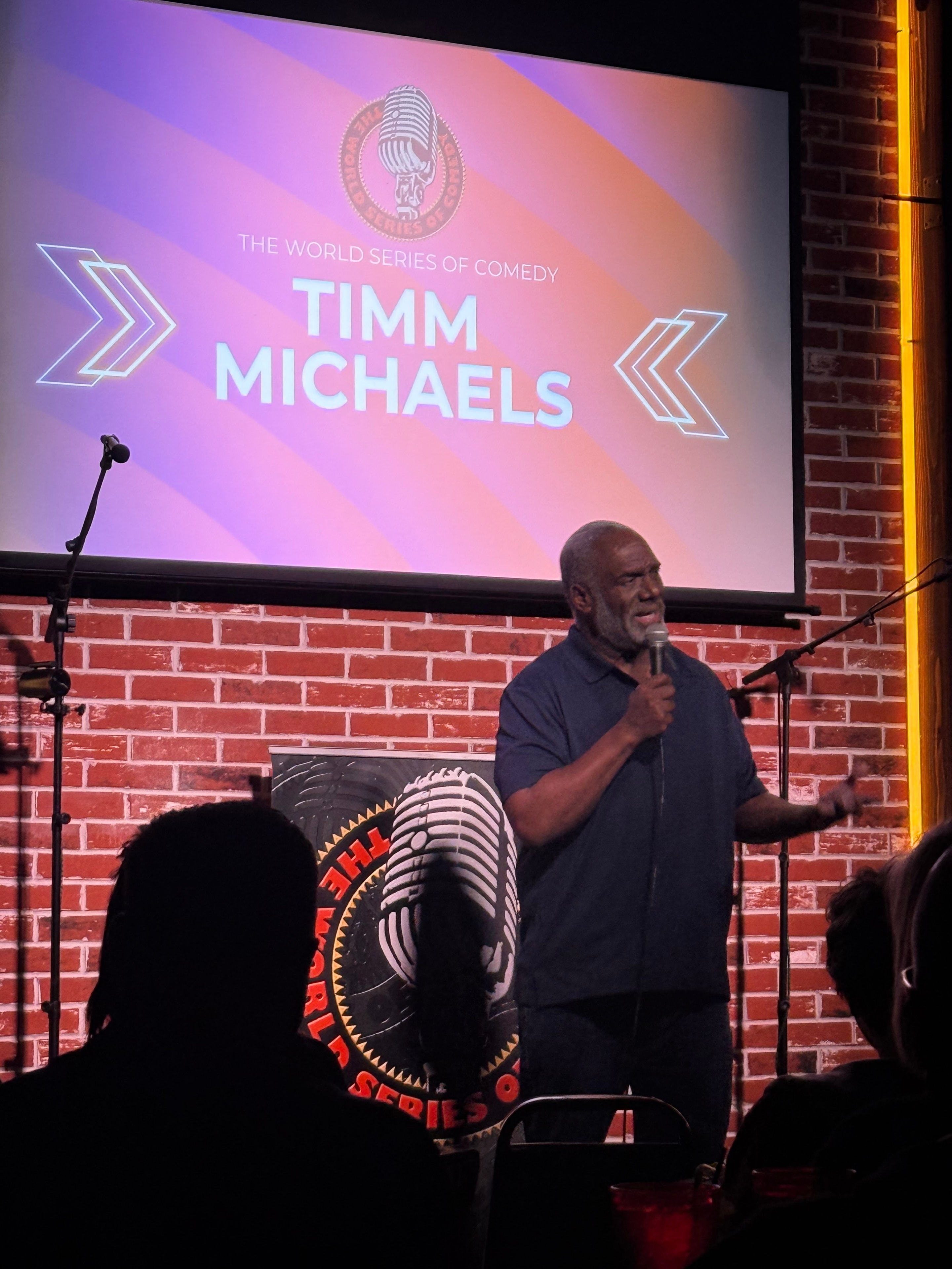 Comedy stage performance