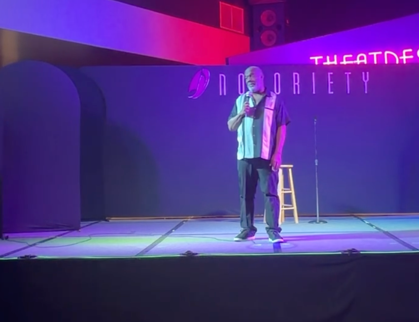 Microphone on stage